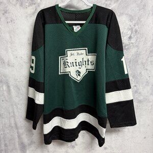 Vintage St Jude Knights Hockey Jersey Mens Large 23x30.5 High School 90s